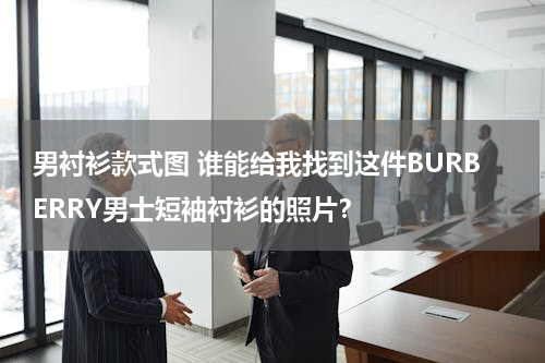 男衬衫款式图 谁能给我找到这件BURBERRY男士短袖衬衫的照片？