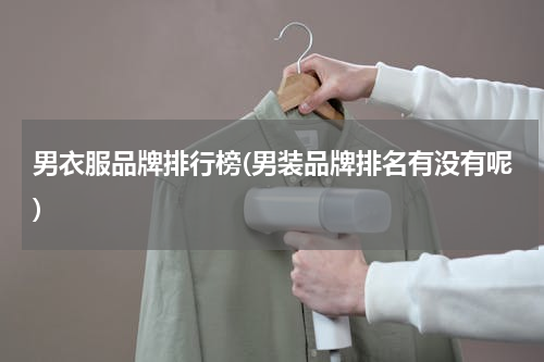 男衣服品牌排行榜(男装品牌排名有没有呢)