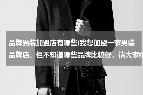 品牌男装加盟店有哪些(我想加盟一家男装品牌店，但不知道哪些品牌比较好，请大家给我来推荐，价位大概在一千到三千左右，谢谢了)