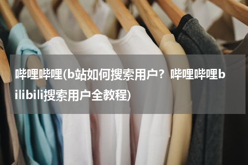 哔哩哔哩(b站如何搜索用户？哔哩哔哩bilibili搜索用户全教程)