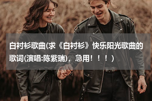 白衬衫歌曲(求《白衬衫》快乐阳光歌曲的歌词(演唱:陈紫瑞)，急用！！！)