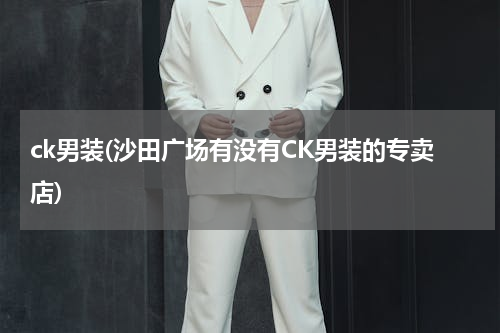 ck男装(沙田广场有没有CK男装的专卖店)