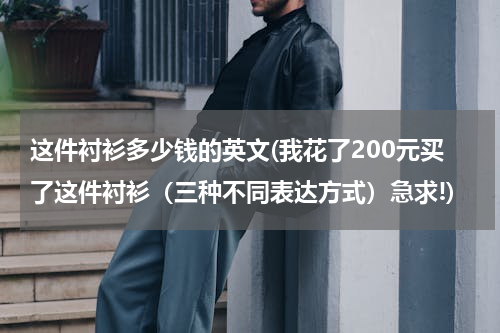 这件衬衫多少钱的英文(我花了200元买了这件衬衫（三种不同表达方式）急求!)