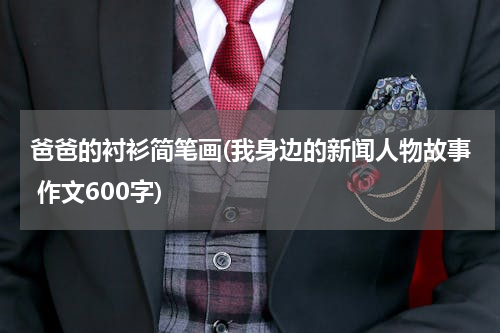 爸爸的衬衫简笔画(我身边的新闻人物故事 作文600字)