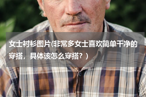 女士衬衫图片(非常多女士喜欢简单干净的穿搭，具体该怎么穿搭？)