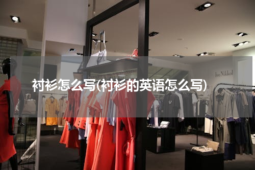衬衫怎么写(衬衫的英语怎么写)