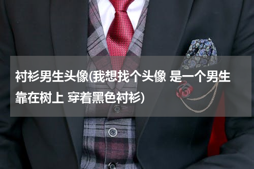 衬衫男生头像(我想找个头像 是一个男生靠在树上 穿着黑色衬衫)