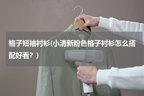 格子短袖衬衫(小清新粉色格子衬衫怎么搭配好看？)