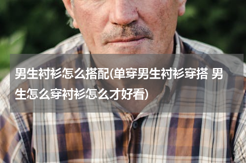 男生衬衫怎么搭配(单穿男生衬衫穿搭 男生怎么穿衬衫怎么才好看)