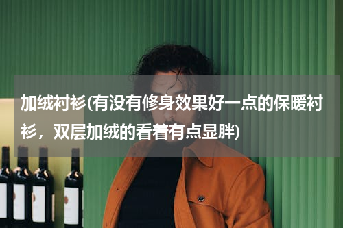 加绒衬衫(有没有修身效果好一点的保暖衬衫，双层加绒的看着有点显胖)